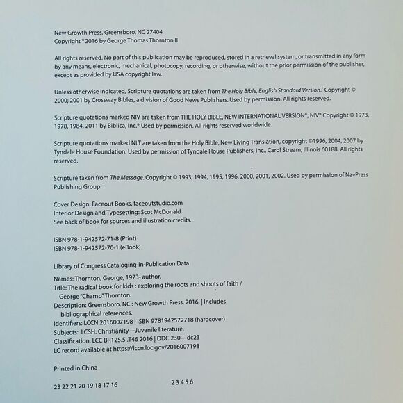 The Radical Book for Kids by Champ Thornton Hardcover Christian Devotional OS - Picture 8 of 10